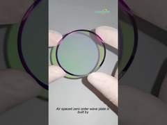 Αεροδιαστημική μηδενική τάξη μισό κύμα πλάκα 355nm υψηλό όριο ζημιών